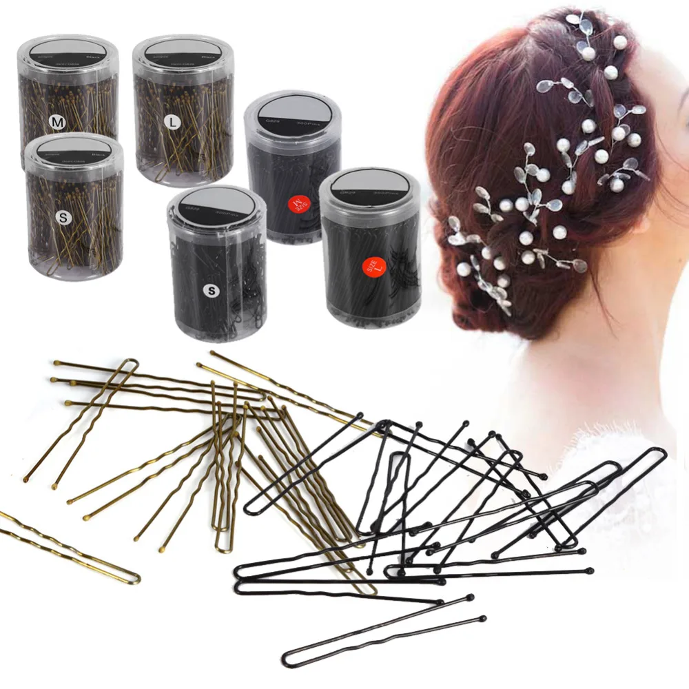300Pcs U Shape Hair Clips for women Bobby Pins HairPins Hair Pins