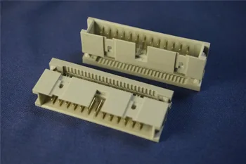 

50 pcs IDC Box Header 0.10" 2.54mm Pitch 6 Pin 8 10 12 14 16 18 20 24 26 30 34 40 50 60 64 Pin Male Header Flat Cable 1.27mm