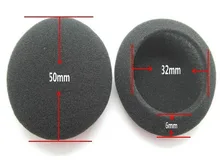 8pcs/4pair 5cm Foam Ear pads For headphones PC130 PC131 PX80 PX100 H500 Thicken Big Ear Pad Foam Earbud sponge CoverS Headphone