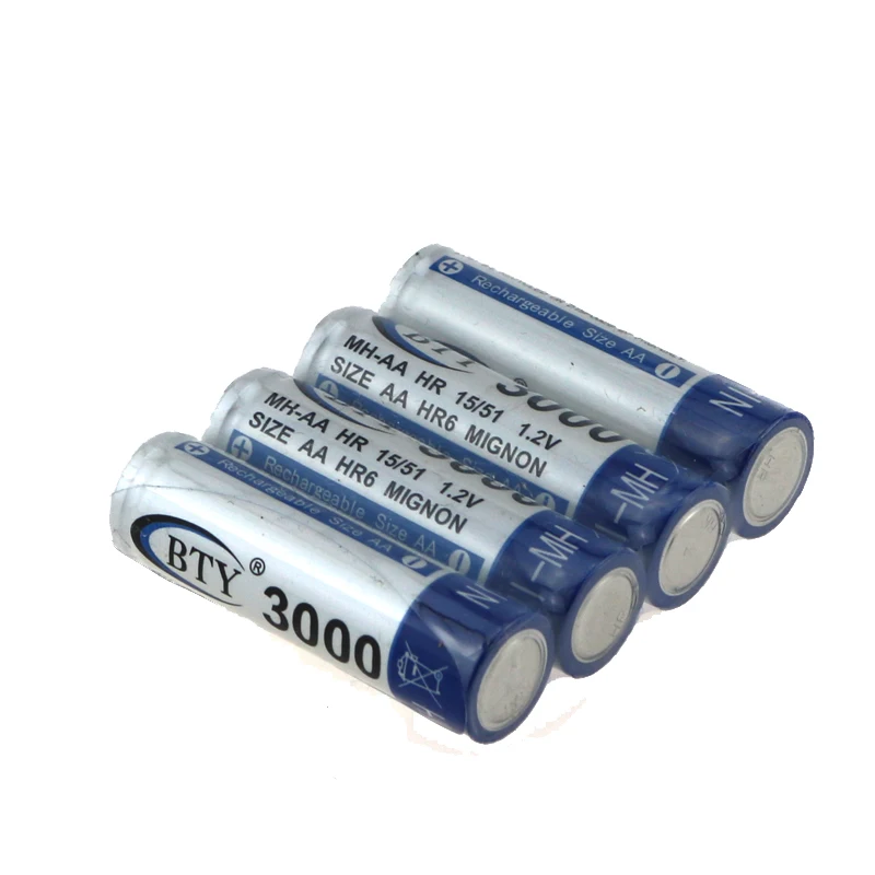 Smart Charger Sets 8PCS Rechargeable Ni-MH 1.2V 3000mAH AA Battery + 1PC 8 Slots Charger For AA/AAA Battery