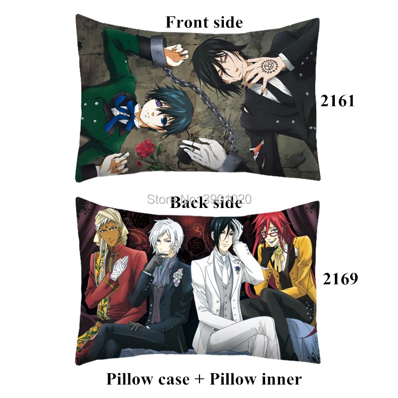 Cartoon Kuroshitsuji Anime Black Butler Ciel Sebastian Pillow