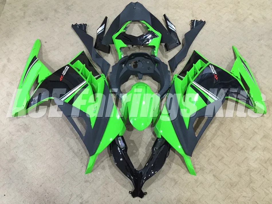 

New ABS fairing kit for Kawasaki Ninja300 EX300 300R 2013 2014 2015 2016 13 14 15 16 17 Fairings set custom green black color