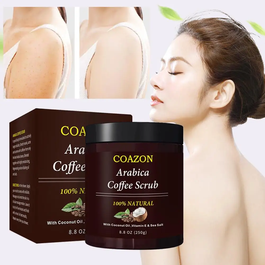 

Coffee Scrub Body Scrub Cream Facial Dead Sea Salt For Exfoliating Whitening Moisturizing Anti Cellulite Treatment Acne SkinCare
