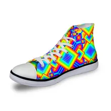 Бесшумные дизайнерские женские кроссовки; женская обувь на плоской подошве в винтажном стиле с 3D-принтом; Вулканизированная Высокая Повседневная модная обувь для девочек