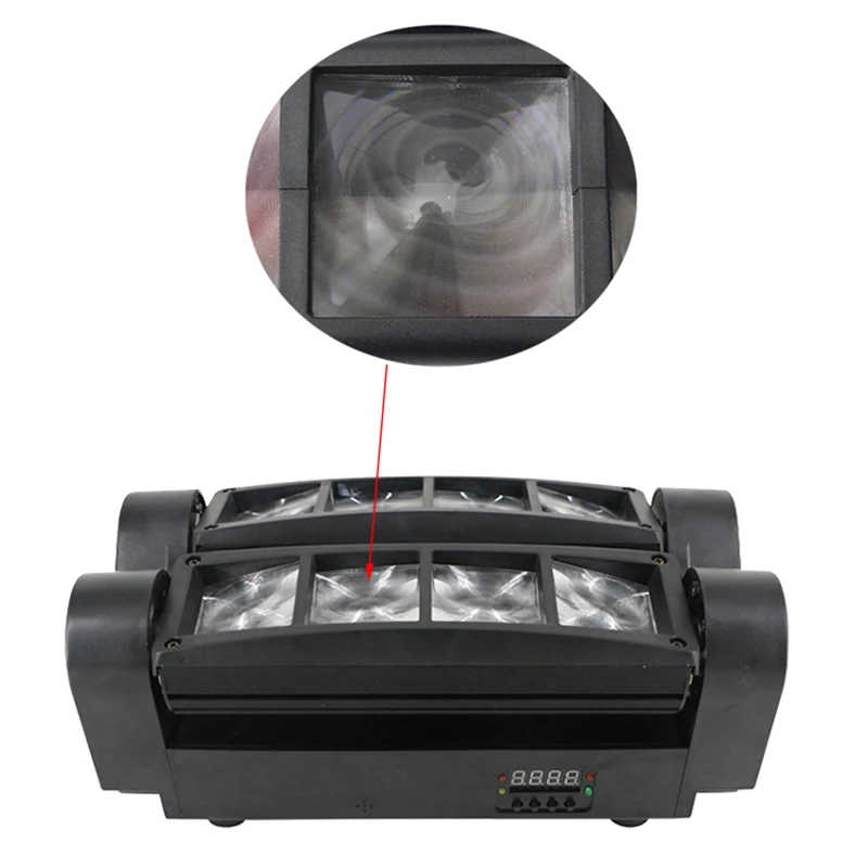 Сценический светодиодный мини светильник 8X10W подвижный головной DMX512