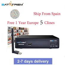 X800 Nova Satellite DVB-S2 HD FTA H.265 Satellite TV Receiver 1 Year HD 1080P Europe CCCAM Portugal Germany TV
