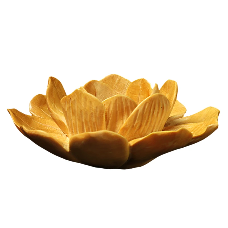 

Wood Carving Lotus Stove Home Sandalwood Line Incense Insert Incense Holder Blessing Fragrance Road Tea Ceremony Furnishings