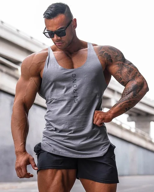 

2019 Gyms Workout Sleeveless Shirt Tank Tops Men Bodybuilding Clothing Fitness Mens Sportwear Vests Muscle Animal Men Tank top