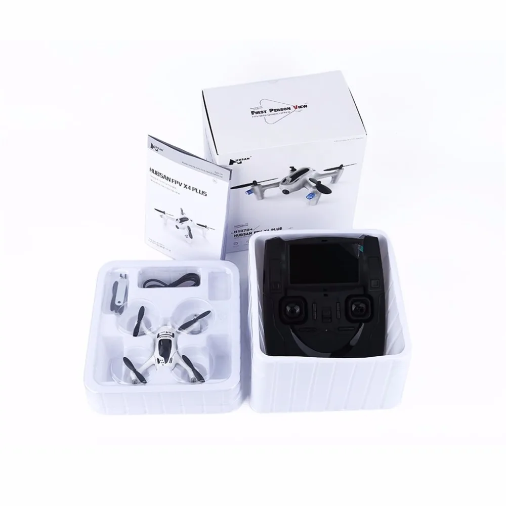  White 720P Camera 2.4G 4CH RC Quadcopter RTF for Hubsan FPV X4 Plus H107D+ Smallest FPV Quadcopter