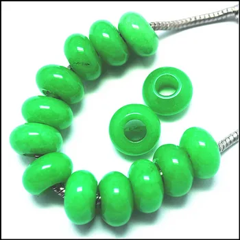 

5pcs Nature gem stone spacer beads european beads pandorra beads big hole unakite sodality black onyx size 8x14mm