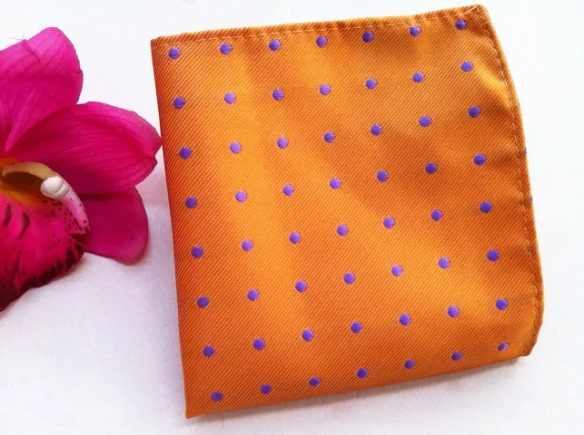 25x25-cm-Top-fashion-pocket-square-unique-orange-with-lavender-dots-handkerchiefs-to-match-shirt-necktie (2)