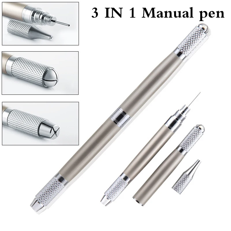 

10pcs Microblading Manual pen Permanent Makeup Manual Pen for 3D Eyebrow Embroidery Microblading Hand Tools Tebori tattoo Pen