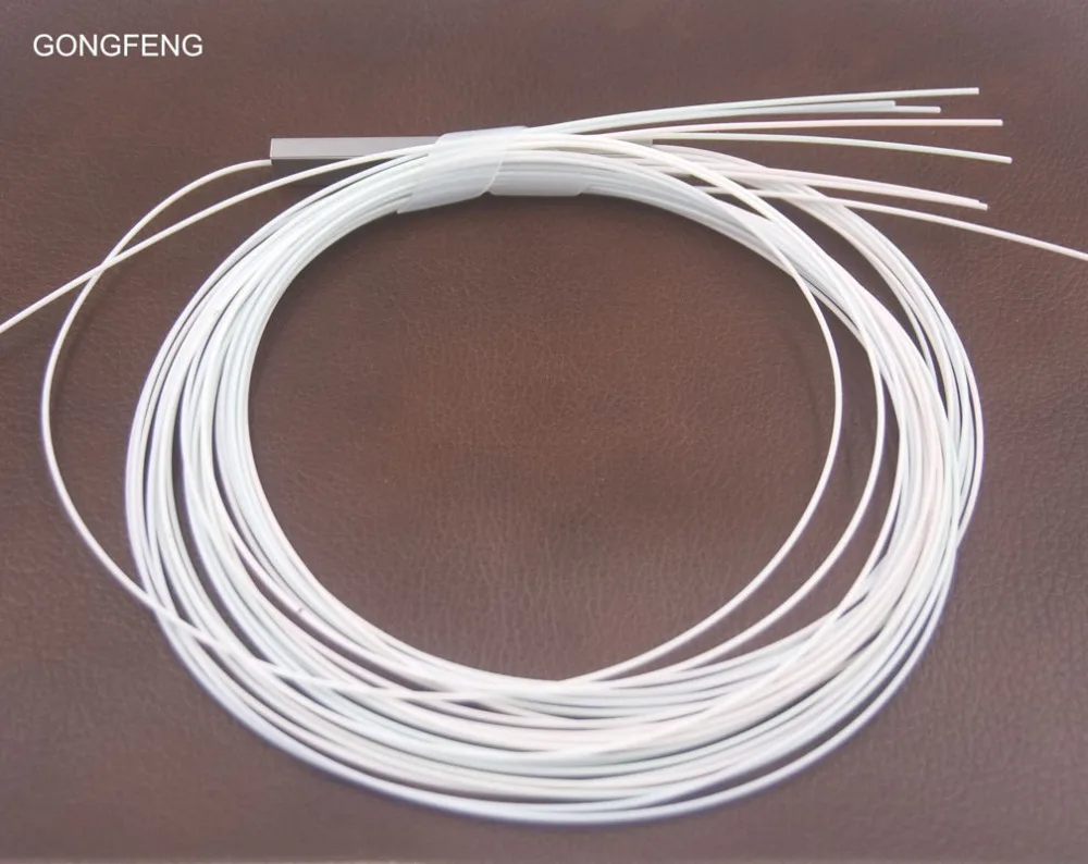 Gongfeng 10 шт. один режим 1*8 оптический Волокно Splitter 0.9 мм голые Волокно мини Сталь трубки Волокно комплект разъем