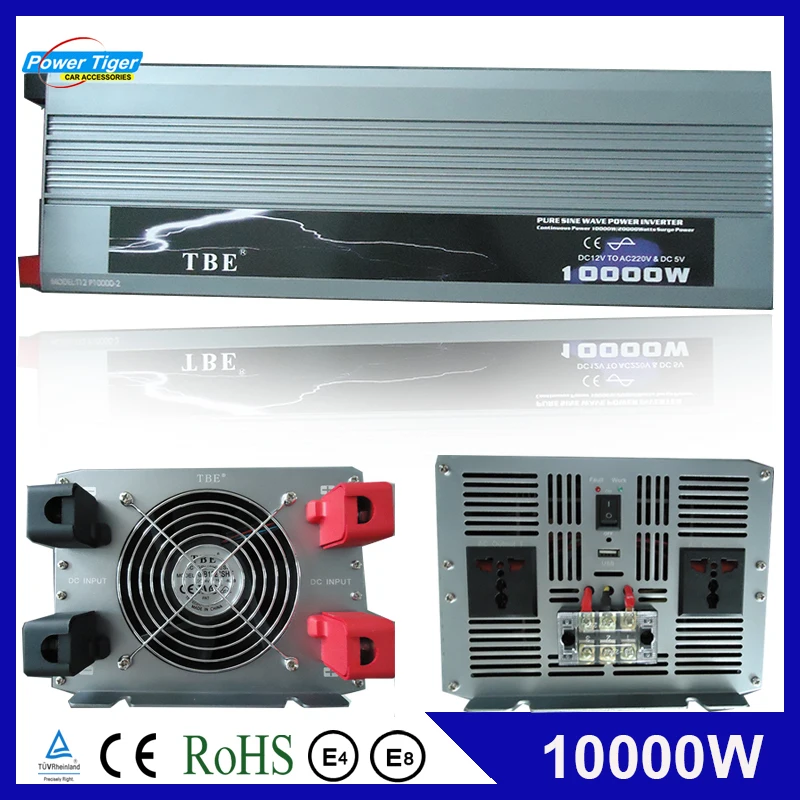 10000W 10000 watt Car Auto Power Inverter Pure Sine Wave  