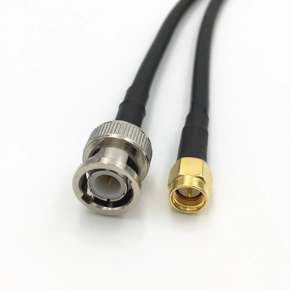 Обжимной кабель RG58/LMR195 штекер BNC для SMA RP 4 типа Разъем RF коаксиальный фоторазъем 15