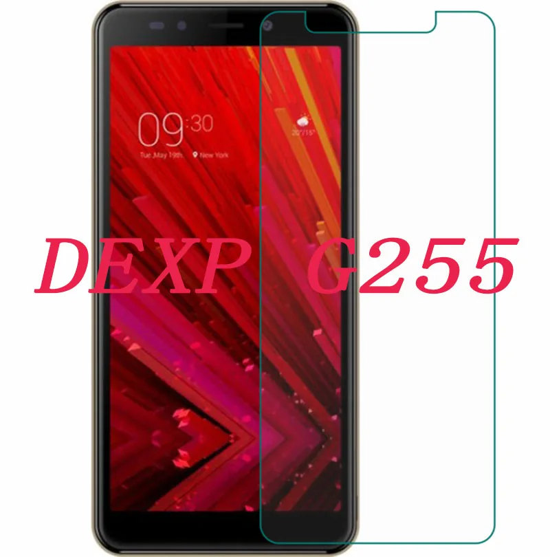 

Smartphone 9H Tempered Glass for DEXP G255 5.45" Explosion-proof Protective Film Screen Protector cover phone