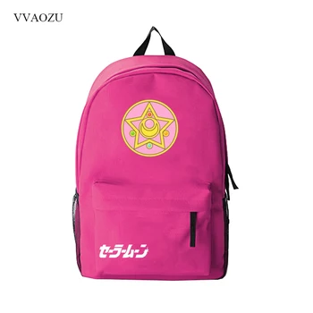 

Japanese Sailor Moon Printing Women School Bag Backpack For Teenage Girls Female Knapsack Nylon Children Schoolbag
