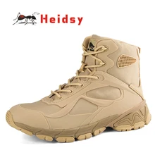Новинка года; модные зимние мужские кожаные ботинки; Тактический пустынный армейские мужские ботинки; Уличная обувь; ботильоны; Zapatos De Hombre