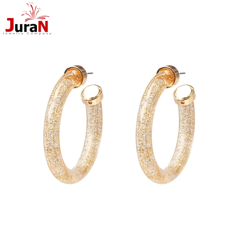 

Fashion Bohemia Acrylic Acetate Hoop Earrings for Women Vintage Leopard Print Circle Hoops Alloy Earring za jewelry Female 2019