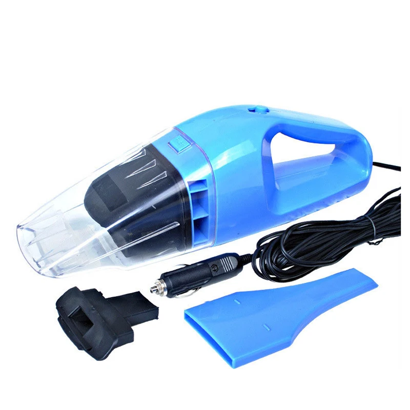 Baratos Venta superior aspiradora coche mojado y seco de doble uso Super succión 5 medidor 12 V, 100 W azulejo aspirador azul