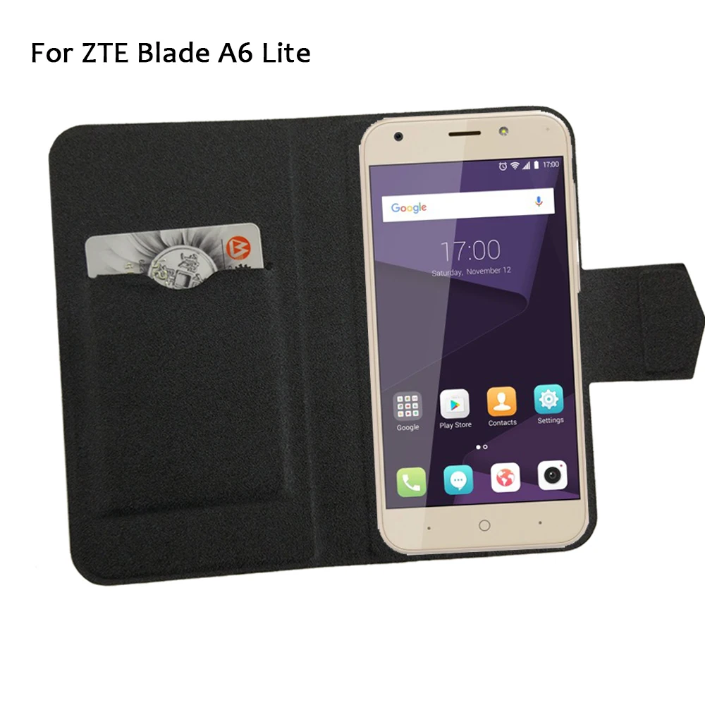 5 цветов Лидер продаж! Кожаный чехол для телефона ZTE Blade A6 Lite роскошный полностью