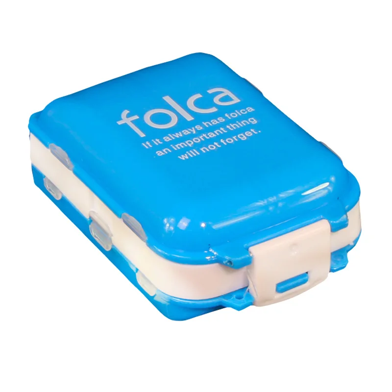 

Portable Pocket Medical Cases Pill Storage Folding Medicine Vitamin Drug Pills Box Makeup Container 8 Cell Boxes Supplies FG