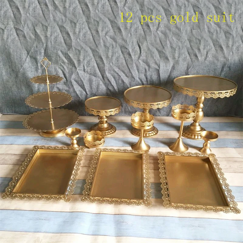 Gold Cake Stand Set Gold Cake Stand Set Of 3 Glass Top Round Ornate