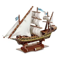 Creative toy military mystic Mysterious pirate corsair boat ship 3D paper DIY jigsaw puzzle model children
