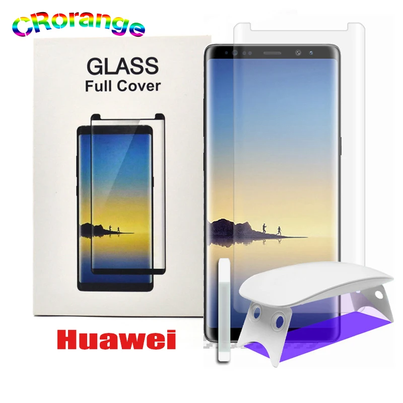 Ультрафиолетовый защитный экран для huawei mate 30 pro mate 20 pro P20 lite P20 Pro из закаленного стекла UV Liquid для huawei P30 Pro