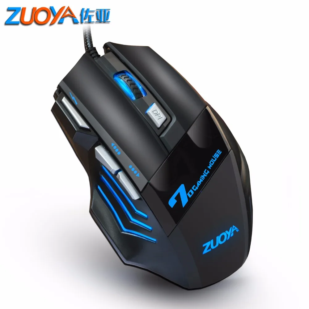 

Gaming Mouse 5500DPI Adjustable 7 Button USB Wired Optical Computer Silent Sound Mouse Professional Gamer Mice For PC Laptop