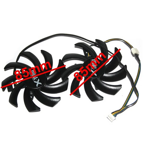 Repairist 2Pcs set GTX1060 1070 GPU VGA Card Cooler Fan for MAXSUN GTX1070 GTX 1060 graphics
