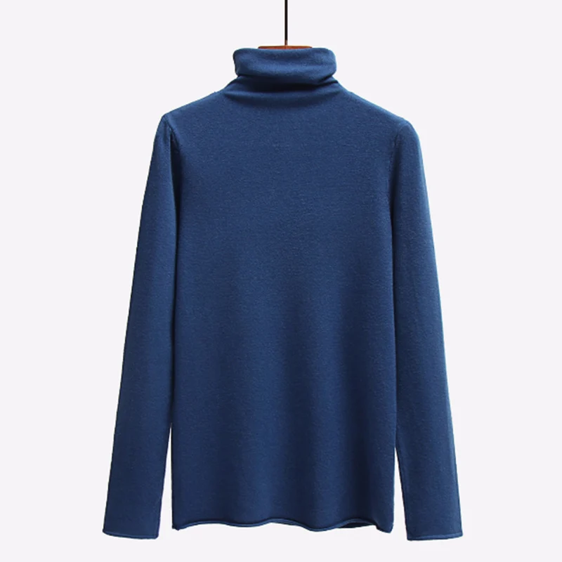 Autumn Winter Warm Solid Color Sweater Female Soft Fashion Casual Pullovers Loose Bottoming Tops Knitted Long Sleeve New Women 