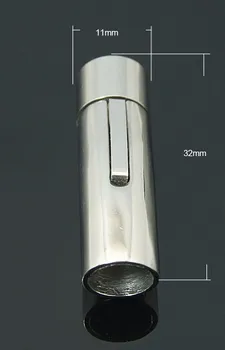 

20pcs Stainless Steel Clasps 32x11mm Hole: 8mm