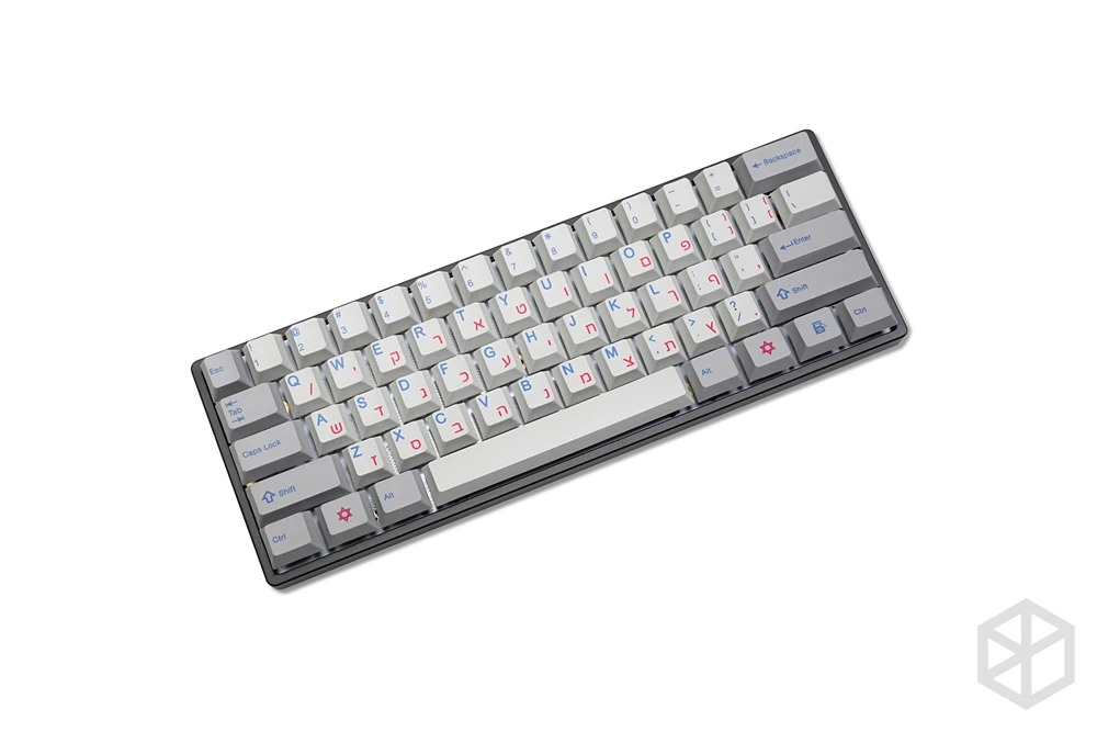 Kpreпаблик 139 иврит корень синий голубой язык Вишневый профиль краситель Sub Keycap PBT для gh60 xd60 xd84 tada68 87 104