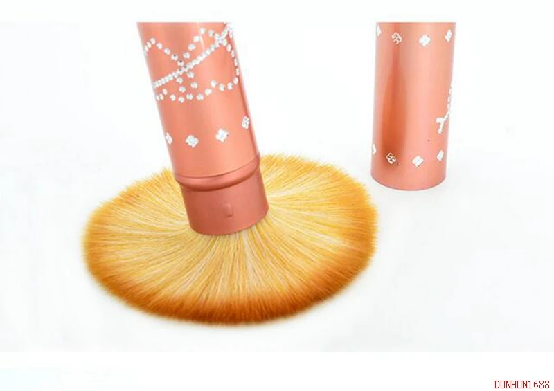 Pincel de Blush Ondulado de Seda de Nylon Telescópica Cabelo Alergia Beleza Ferramentas Multi-cor Opcional 4 Telescópica pincel de blush cabelo ondulado de