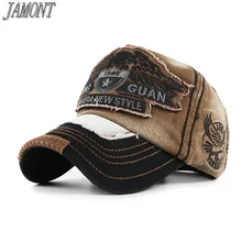 JAMONT Do, хлопковая бейсбольная кепка для мужчин, женщин, детей, с вышивкой орла, родитель-Детские шапочки, винтажная модная бейсболка