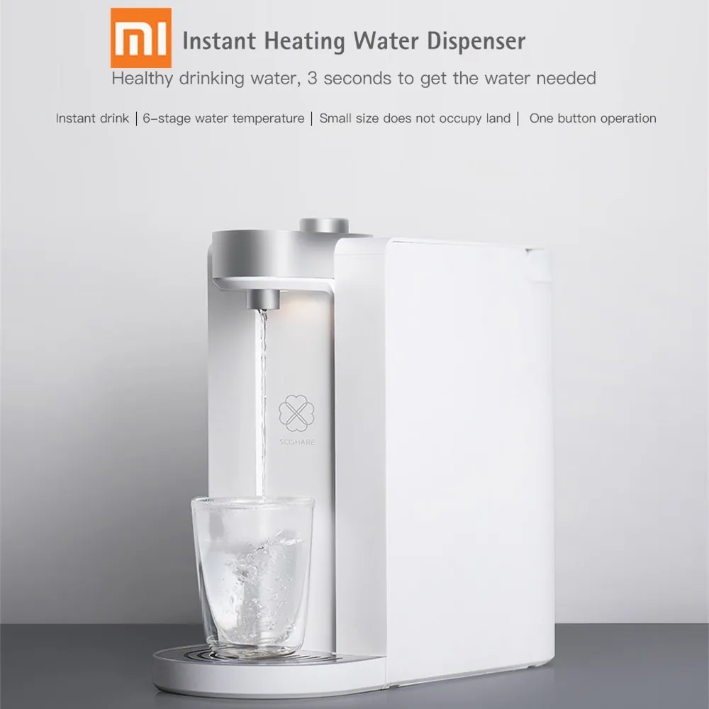 2019 Xiaomi Youpin S2101 умный нагрев воды 3 секунды мгновенный нагрев диспенсер для воды 1,8 большой контейнер с водой диспенсер емкости