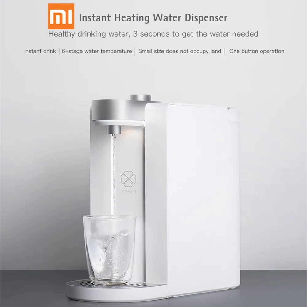 

2019 1 Youpin S2101 Smart Heating Water 3 Seconds Instant Heating Water Dispenser 1.8 Large Water Tank Capacity Dispenser