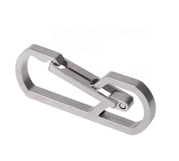 

Men's Outdoor Titanium Alloy Tactics Key Buckle Creative Simple Car Key Ring Stainless steel