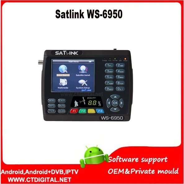 Ws-6950 sat finder dvb-s Satlink WS6950 3," Sd mpeg2 спутниковый искатель устройство обнаружения сигнала счетчик Satlink WS-6950