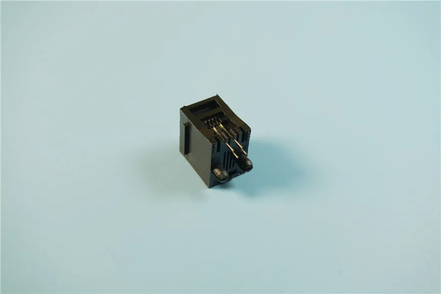 

100 pcs RJ11 Jack Modular Connector 4P4C Vertical Straight Unshielded Through Hole PCB Solder 52-4P4C