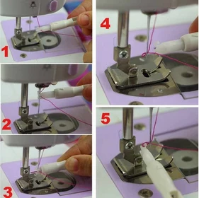Новинка 1 шт. модная Игла DIY Threader Вставка инструмент-аппликатор для швейной машины нить для шитья