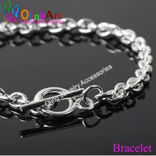 OlingArt Bracelet silver color Bracelet The stereo hearts crude Bracelet ajia