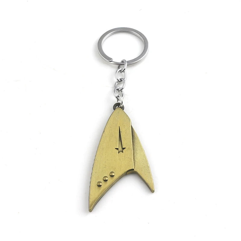 

RJ New Fashion Star Trek Badge Pendants Keychains Antique Bronze STARFLEET ACADEMY Letter Keyring Lady Men Cosplay Jewelry Gift