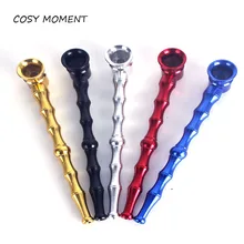 Уютный момент мини бамбуковые стебли табака Smok металлические трубы портативные креативные курительные травы табачные трубы наргиле травы мельница YJ014