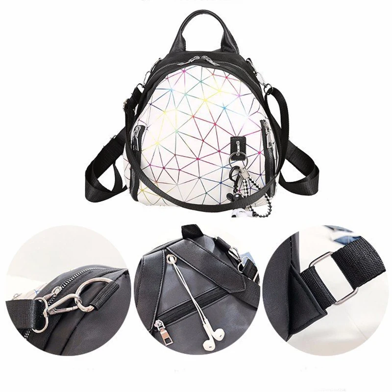 Женский рюкзак из искусственной кожи Knapsak Mochila Feminina с лазерной сеткой Большой