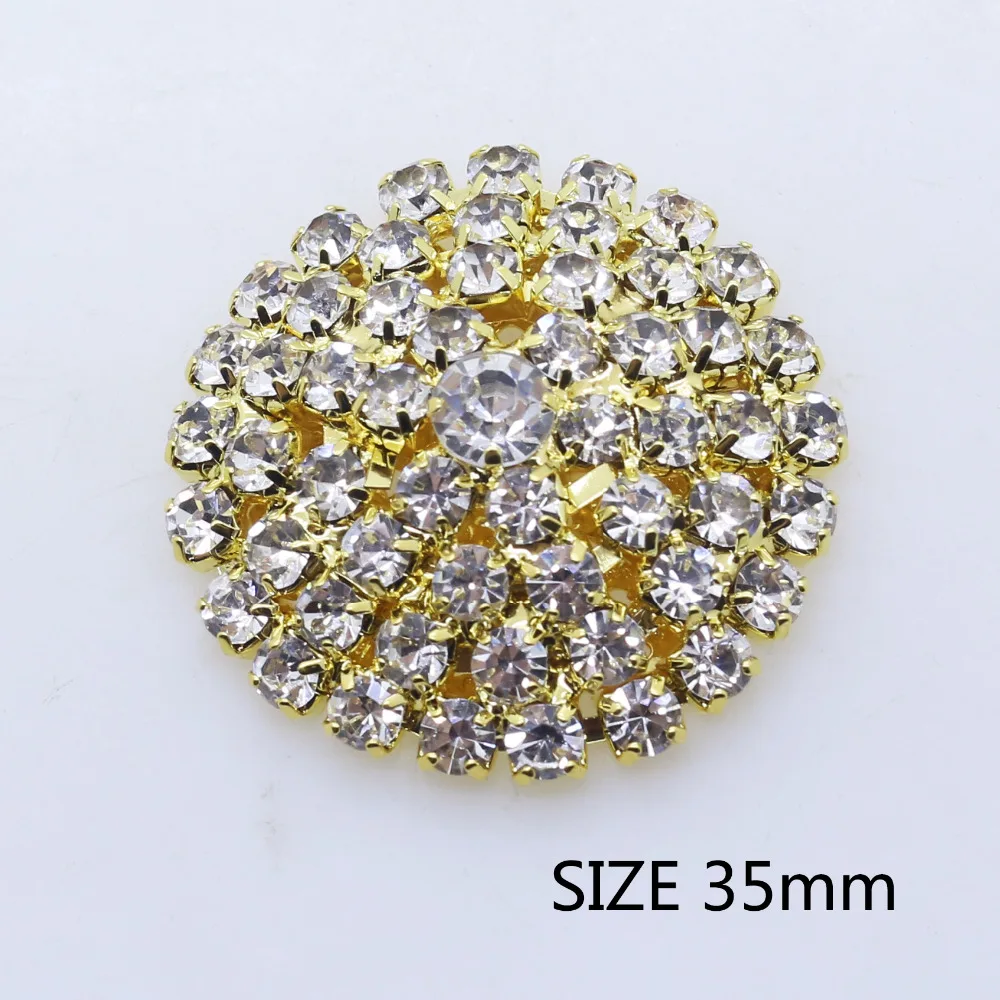 

2018 New Wholesale Price 5Pcs/Lot Rhinestones Button Beautiful DIY Diamond Buttons for Christmas Decoration Dress Accessories