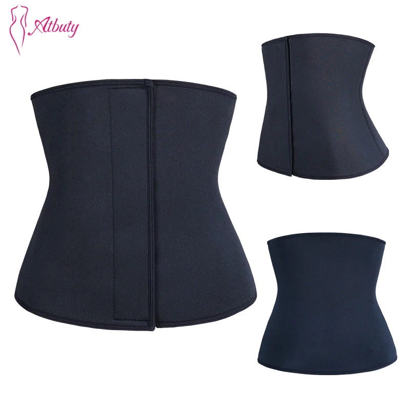 Atbuty Shaper Waist Trainer Cincher Neoprene Thermal Sweat Workout Control Waist Belt Postpartum Tummy Trimmer