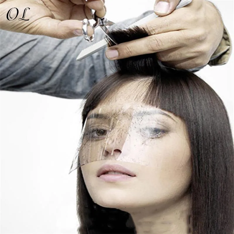 

50pcs Women Supplies Disposable Face Hairspray Shield Film For Hair Salon Hair Cutting Face Protection Shield Mask#