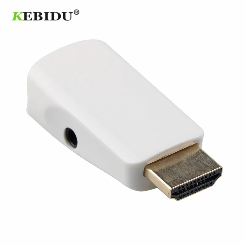 Адаптер Kebidu HDMI в VGA кабель переходник типа Папа мама с поддержкой HD 1080P HDTV адаптер